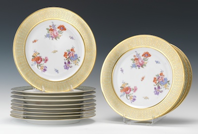 Set of Twelve Bavarian Cabinet Plates