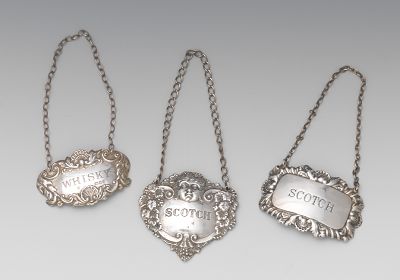 Three British Sterling Silver Liquor