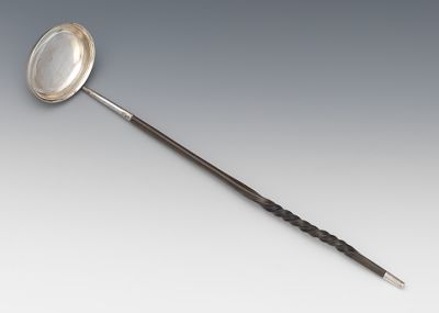 A Silver and Wood Toddy Ladle by 13451e