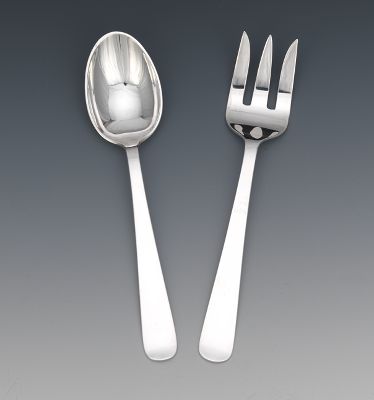 A Pair of Sterling Silver Salad 134554