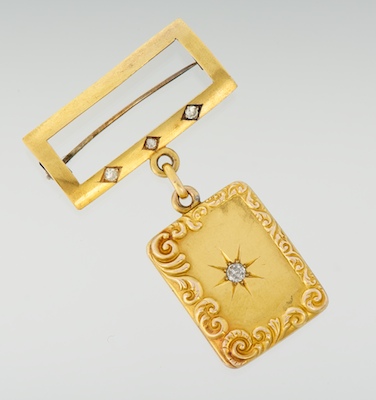 A Victorian Gold and Diamond Locket 13459c