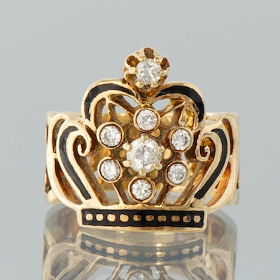 A Ladies Crown Design Diamond 1345af