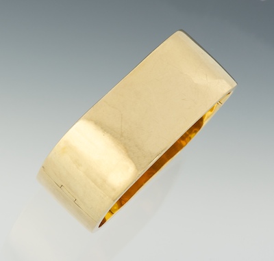 18k Yellow Gold Ladies Cuff Bracelet