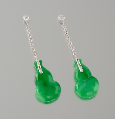 A Pair of Delicate Jadeite Gourd 13461a
