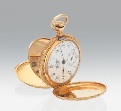 A Ladies Hunters Case Pocket Watch