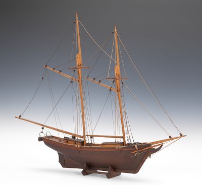 A Model Wood Schooner Constructed 1346bf