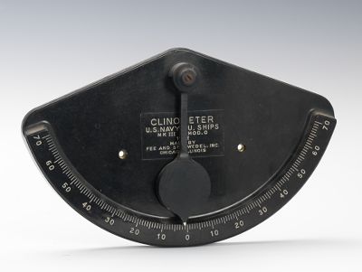 U.S. Navy Clinometer Phenolic Clinometer