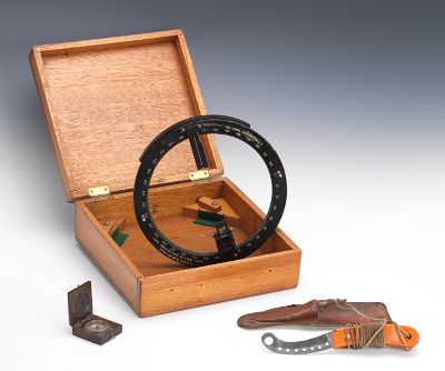 A Compass Ring Survival Knife and a