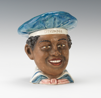 A Majolica Black Americana Head 13471e