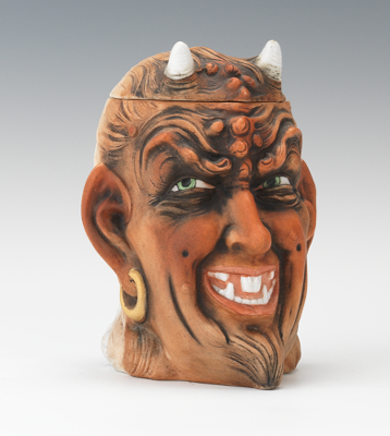 Devil Character Figural Head Humidor 13472a