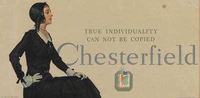 Chesterfield Tobacco Trolley Sign 13478b