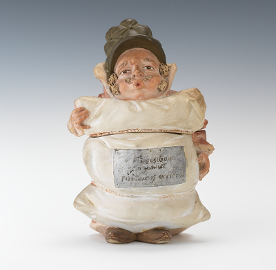 Comical Pottery Tobacco Jar Gentleman 134801
