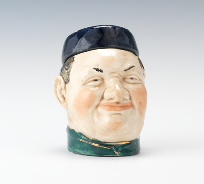 Small Majolica Man's Head with