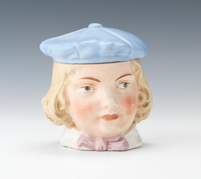 A Female Head Majolica Tobacco 134830