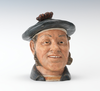 A Large Tobacco Jar of Smiling Man with