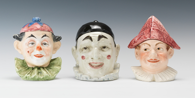 Joyful Clowns; Three Clown Head