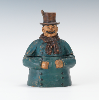 A Figural Coachman Tobacco Jar