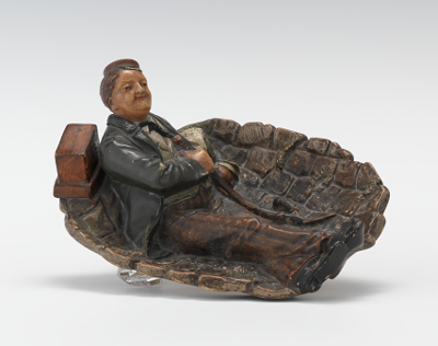 Johann Maresch Figural Pipe Rest Terracotta