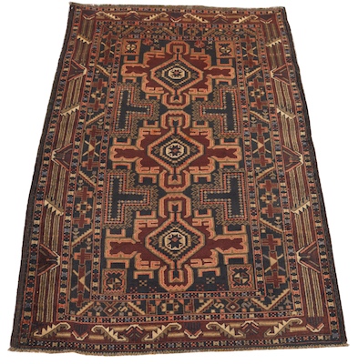 A Balouch Carpet Tightly wove wool 1348a1