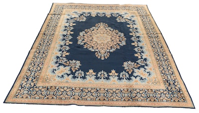 A Large Blue Isphahan Soft wool