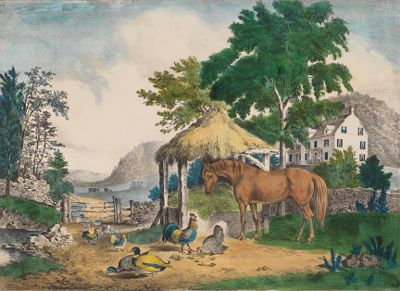 A Currier Ives Lithograph ca  1348ff