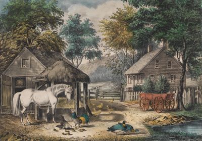 A Currier & Ives Lithograph ca.