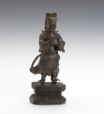 Chinese Standing Bronze Male Figure 134976