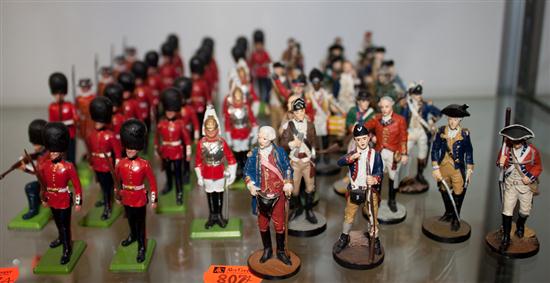 Assorted Britains painted lead soldiers