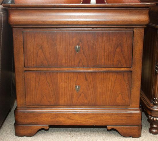 Restauration style mahogany two-drawer