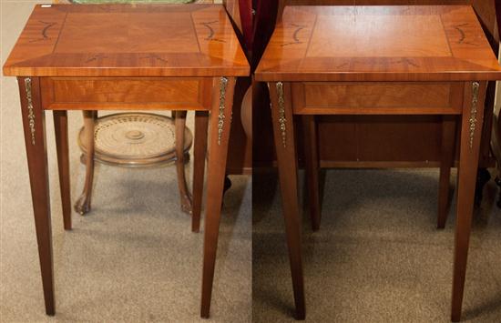 Pair of Neoclassical style satinwood