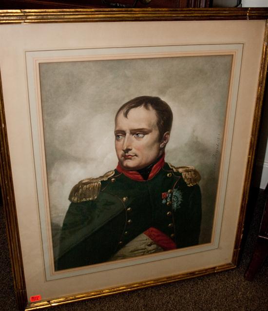 Framed portrait print of Napoleon