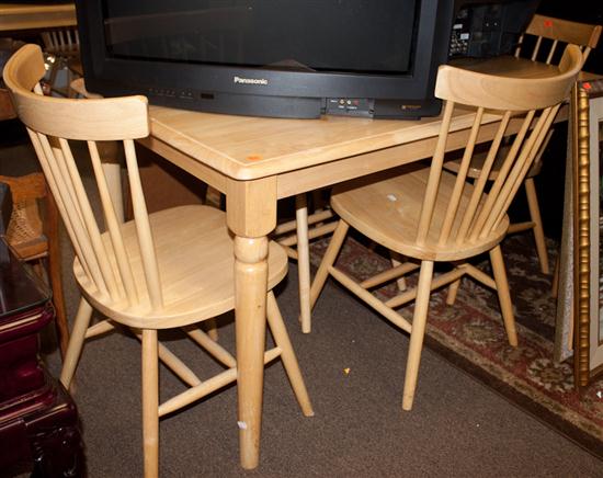 Contemporary maple dinette set