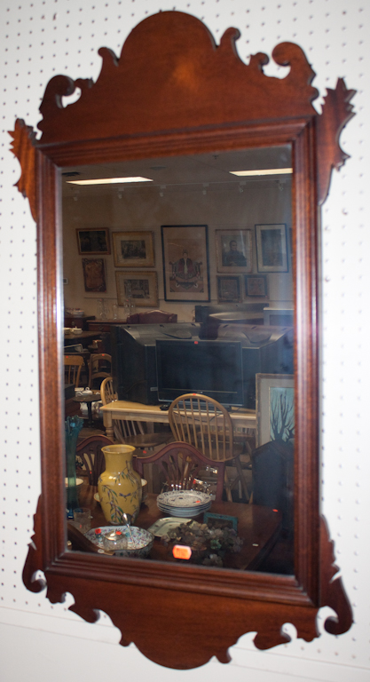 Chippendale style mahogany mirror