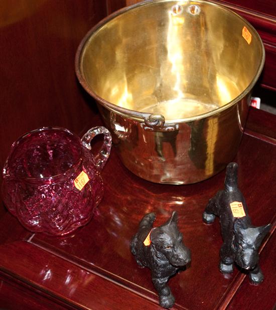 Pair of cast iron Scottish terrier 1371e6