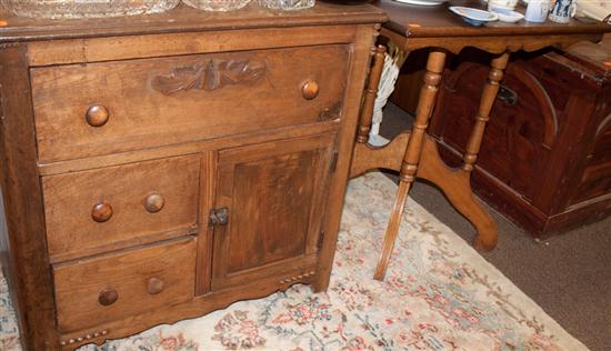 Victorian walnut side table and