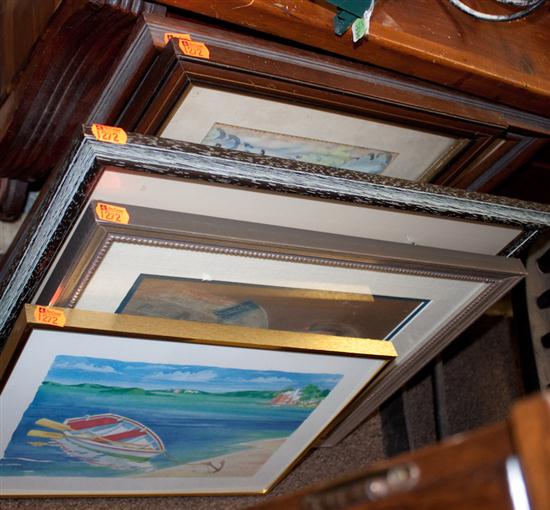 Six assorted framed pictures and prints