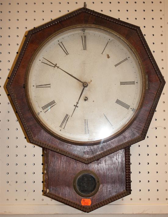 Mahogany regulator clock Estimate 13723e