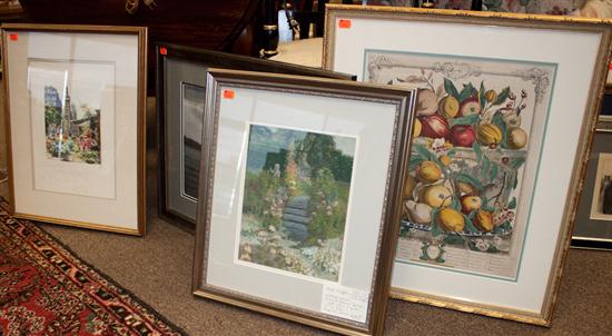 Four assorted framed prints Estimate