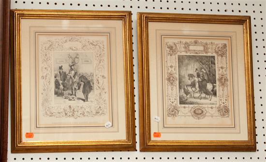 Two framed French lithographs Garneray 1372d5