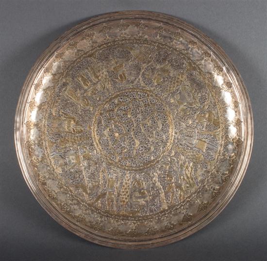 Persian chased and parcel gilt 137317