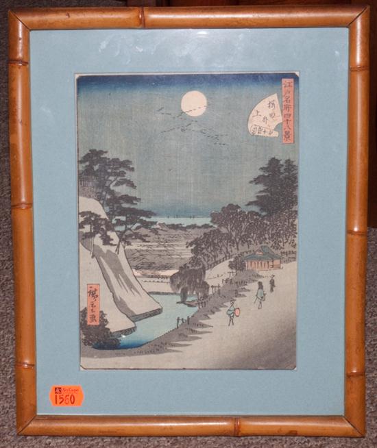 Framed Japanese print Hiroshige  137311