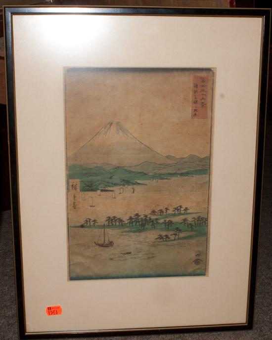 Framed Japanese Print: Hiroshige;