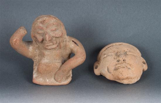 Two Pre-Columbian earthenware artifacts