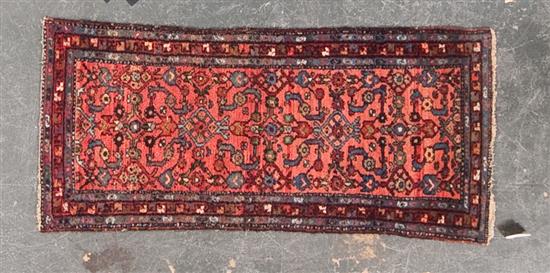 Antique Hamadan rug Persia circa 13733d