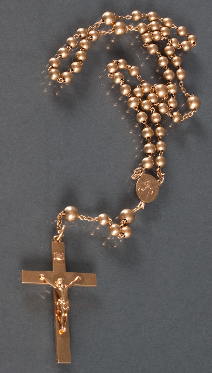 Tiffany & Co. 14K gold rosary necklace