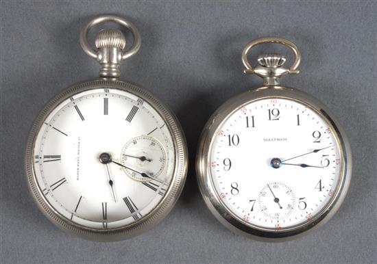 Elgin nickel silver open-face pocket