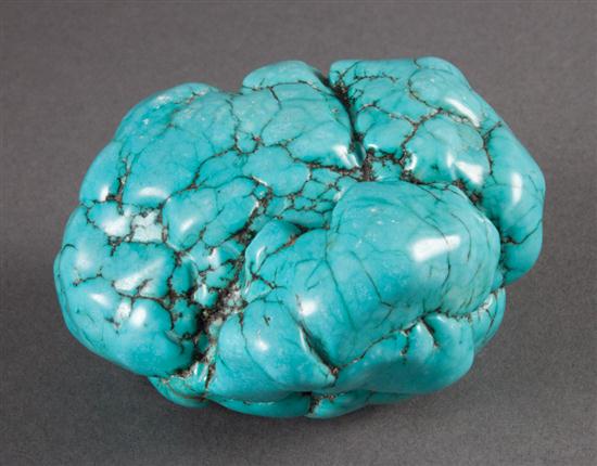 Turquoise paper weight 2 in T  1373b1