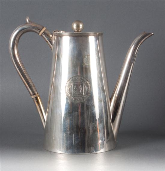 English Sheffield coffeepot with 1373f7