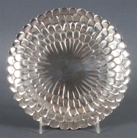 American sterling silver floral-form