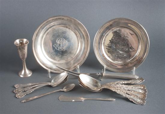 Assorted American sterling silver flatware